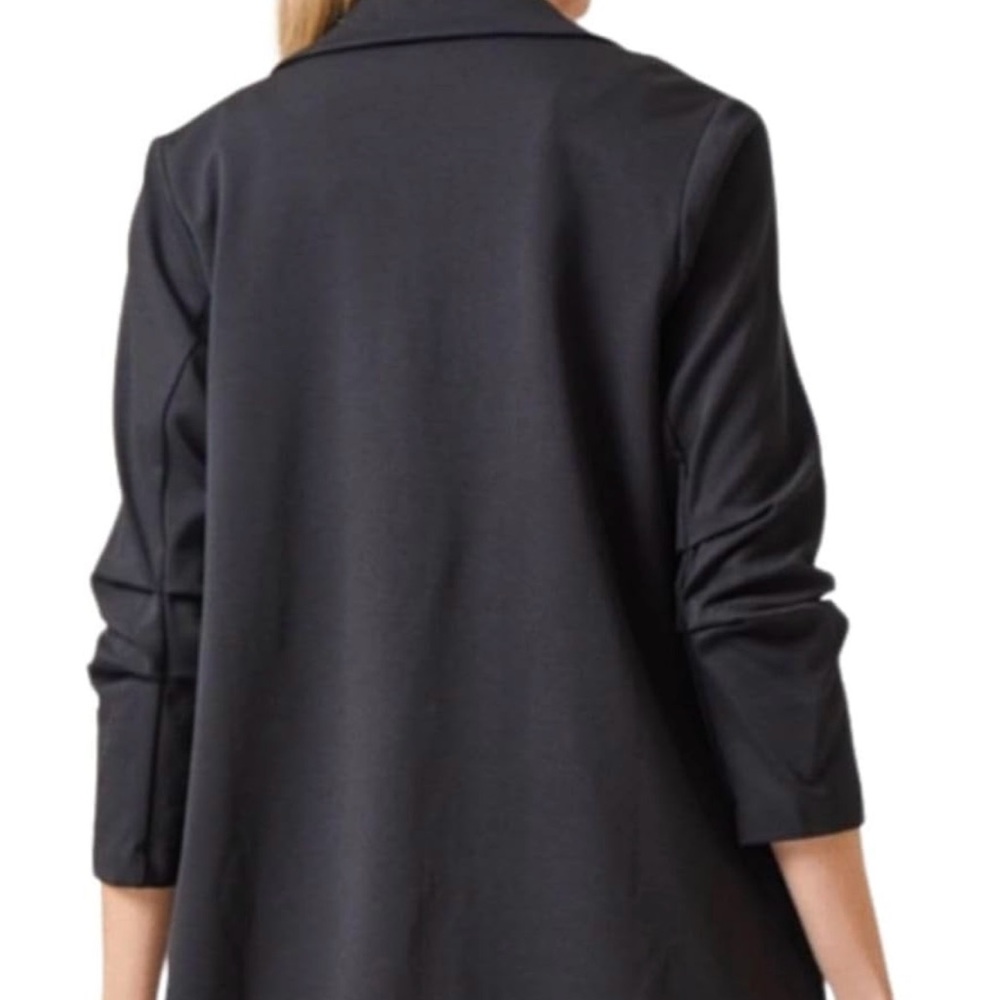 NWT - Elegant Jersey Knit Black Women's Blazer - Picture 2 of 5